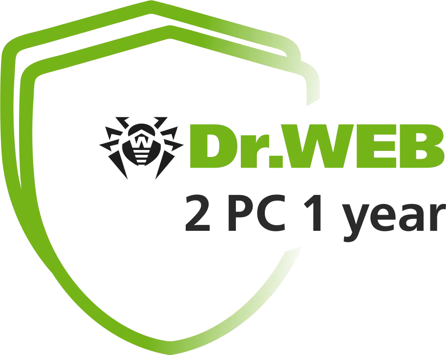 Dr.Web Security Space 2 ПК 1 год