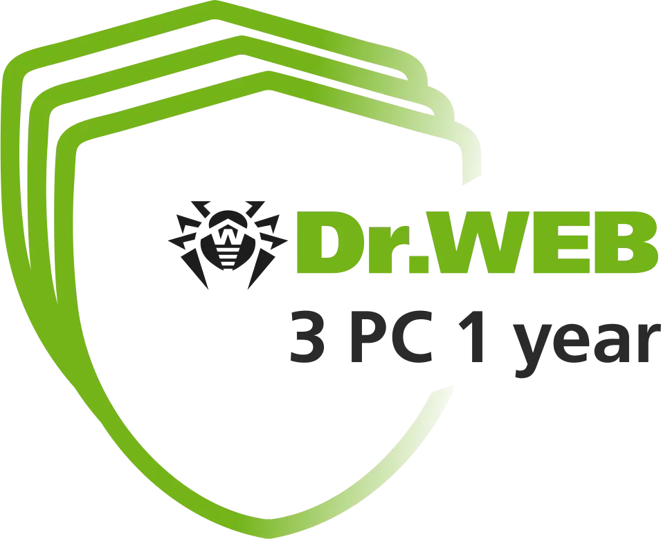 Dr.Web Security Space 3 PC 1 year